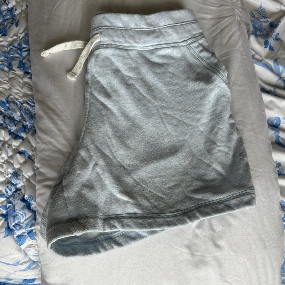 Powder blue lounge shorts